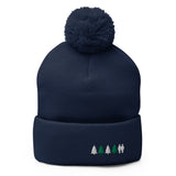 Holiday Trees Pom-Pom Beanie